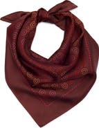 COACH Logo Square Silk Scarf