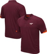 COLOSSEUM Men's Colosseum Maroon Virginia Tech Hokies Big & Tall Santry Polo