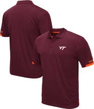 COLOSSEUM Men's Colosseum Maroon Virginia Tech Hokies Big & Tall Santry Polo