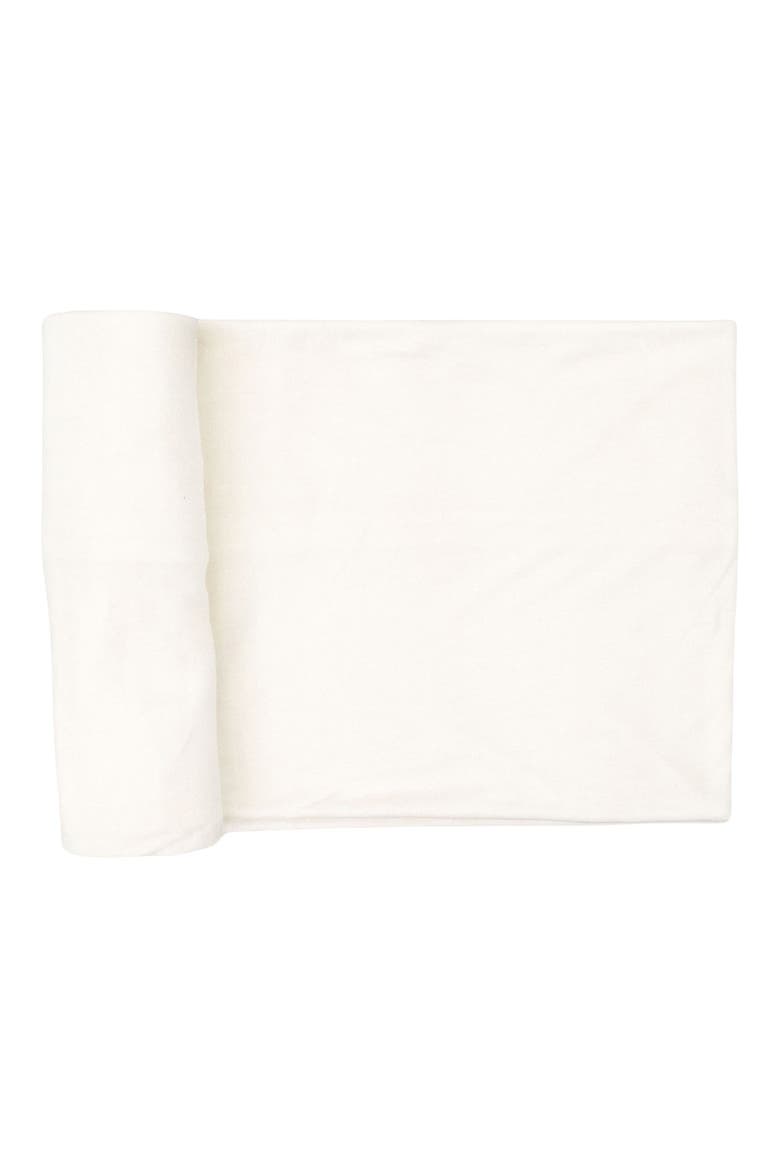 Stretch Knit Hat & Swaddle Set, Alternate, color, WHITE
