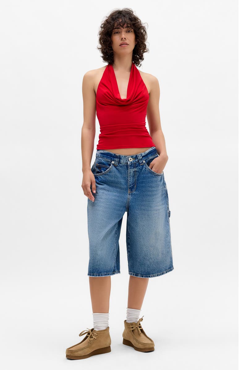 BDG Urban Outfitters Coyote Open Back Halter Top, Alternate, color, Red