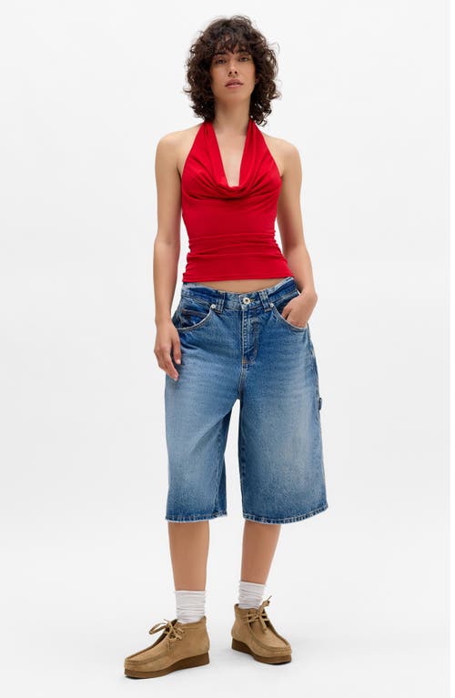 Bdg Urban Outfitters Coyote Open Back Halter Top In Red