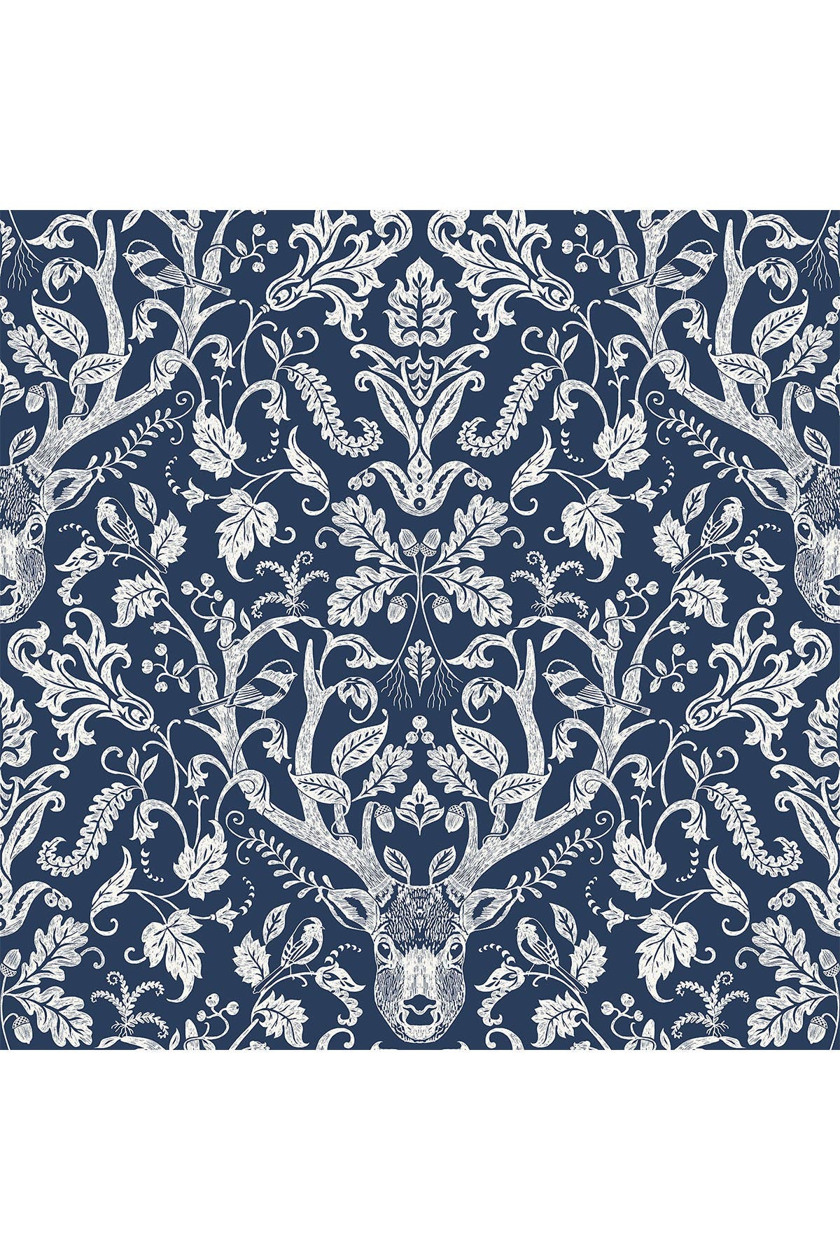 Wallpops Navy Escape to the Forest Peel & Stick Wallpaper