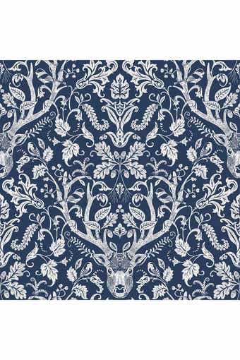 Wallpops Navy Escape to the Forest Peel & Stick Wallpaper
