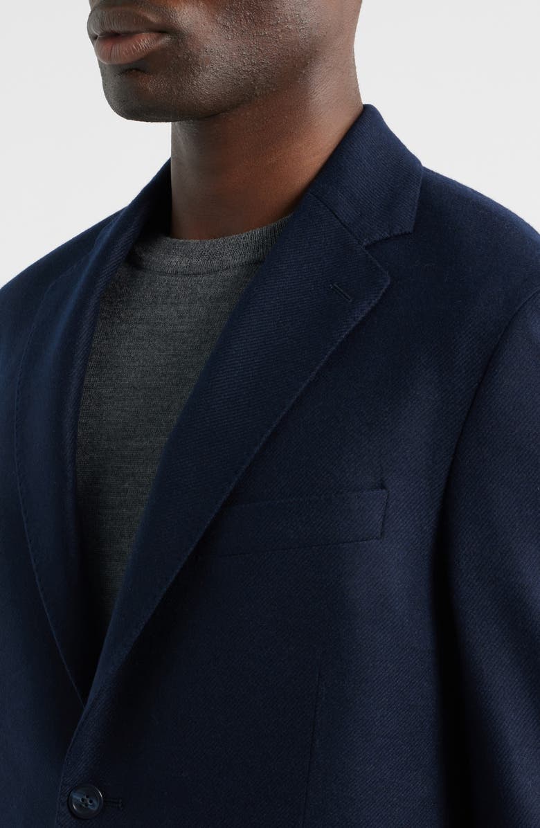 Vince Icon Relaxed Fit Navy Cashmere Twill Sport Coat, Alternate, color, Navy