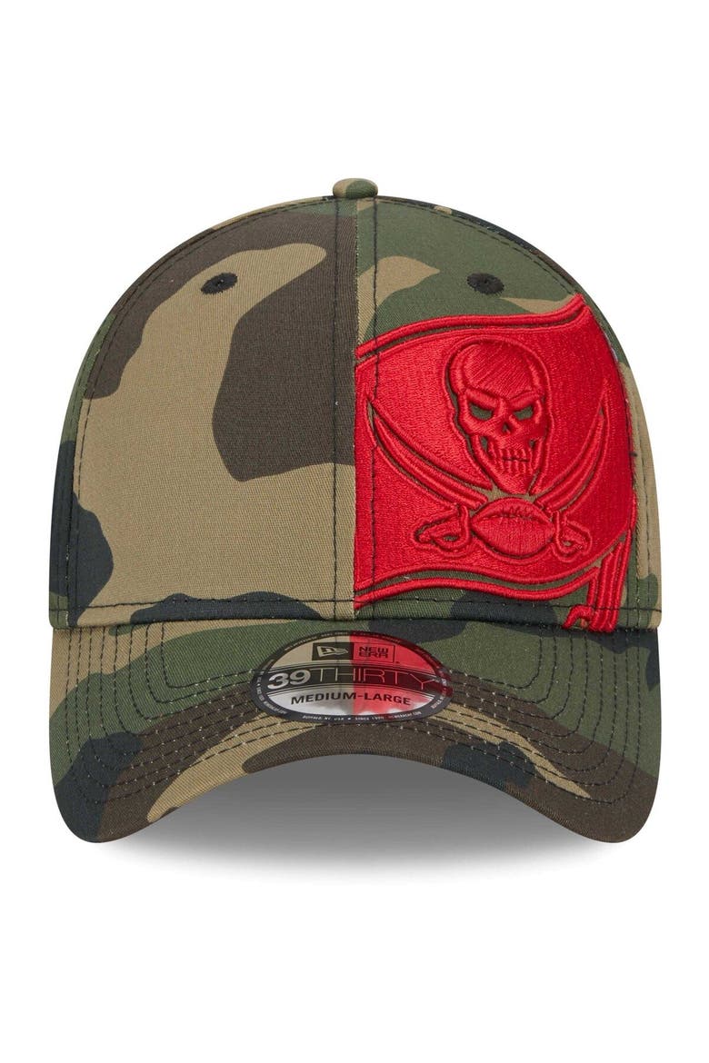 Men's New Era Camo Tampa Bay Buccaneers  Punched Out 39THIRTY Flex Hat, Alternate, color, Camo