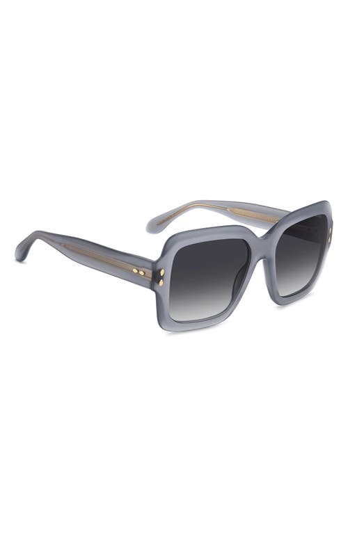 Isabel Marant Oversized Square Acetate Sunglasses In Grey/dark Grey Sf