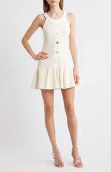 Black Halo Didi Tweed Minidress