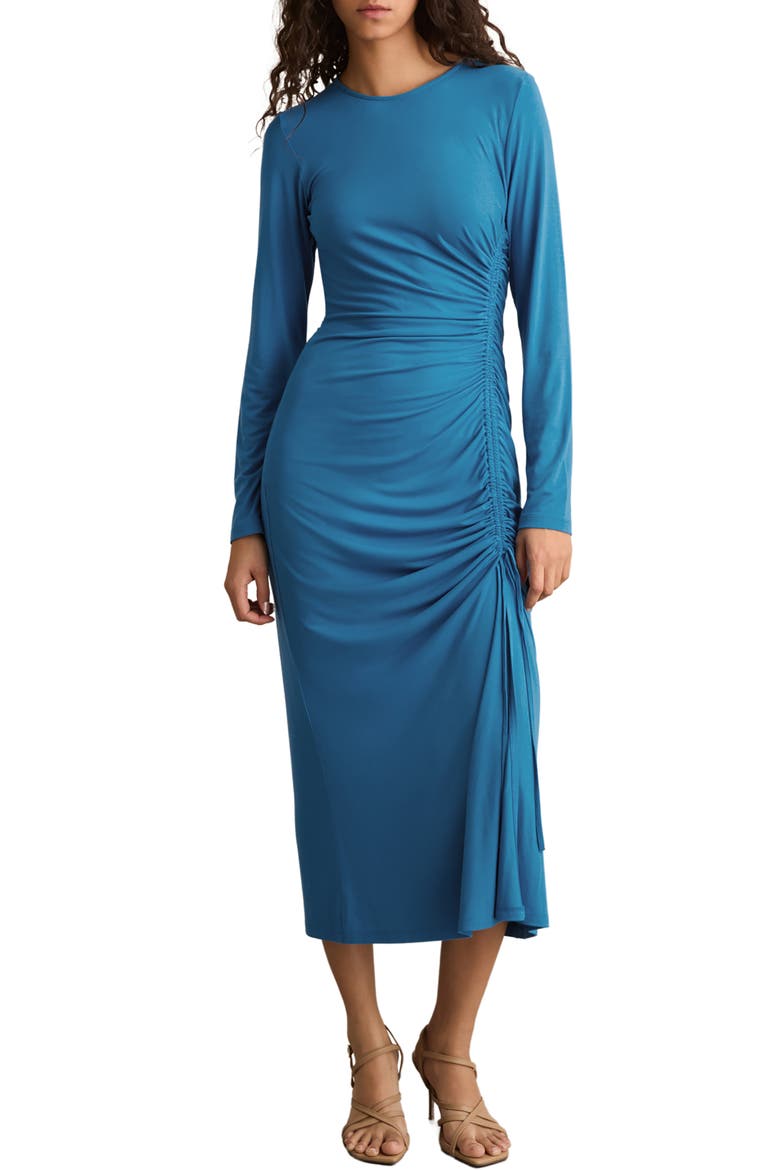 Rosie Long Sleeve Dress, Main, color, BLUE