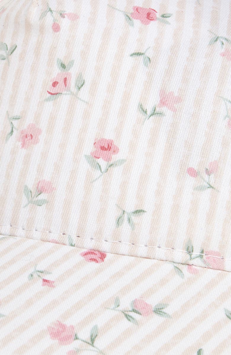 Capelli New York Kids' Stripe Floral Snapback Baseball Cap, Alternate, color, Pink Combo