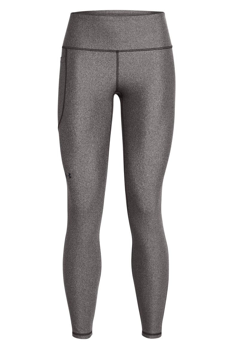 HeatGear High Waist Pocket Leggings, Alternate, color, GRY