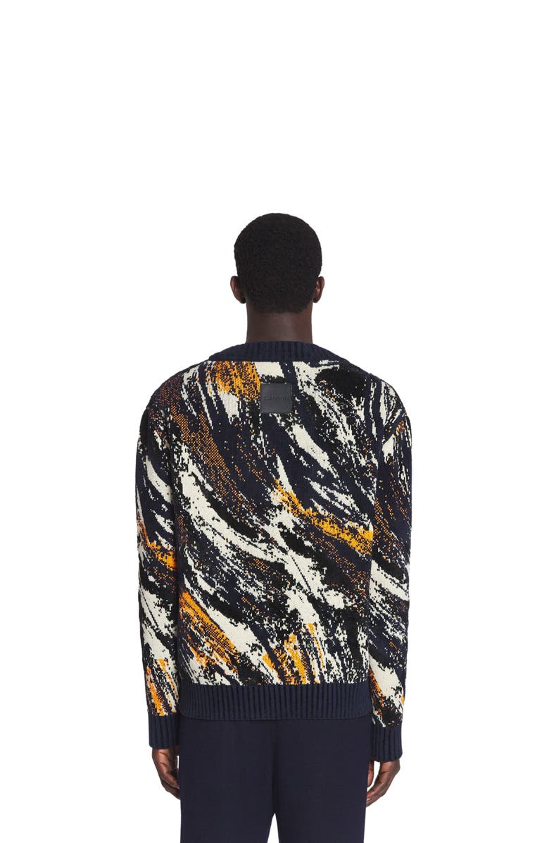 Lanvin ABSTRACT JACQUARD SWEATER, Alternate, color, 