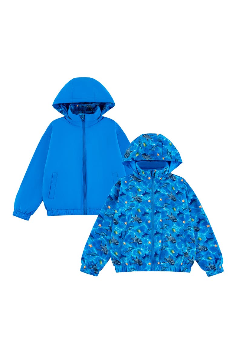 Kids' Max Rain Water Repellent Reversible Windbreaker, Alternate, color, BLUE