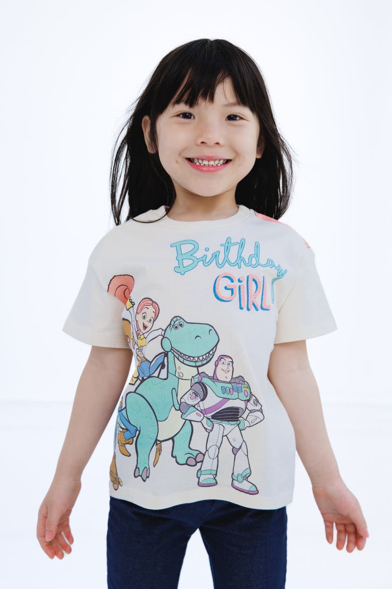 Toy Story Birthday Graphic T-Shirt, Alternate, color, Woody Buzz White