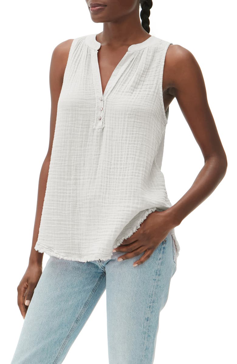 Michael Stars Heidi Cotton Gauze Tank Top, Alternate, color,