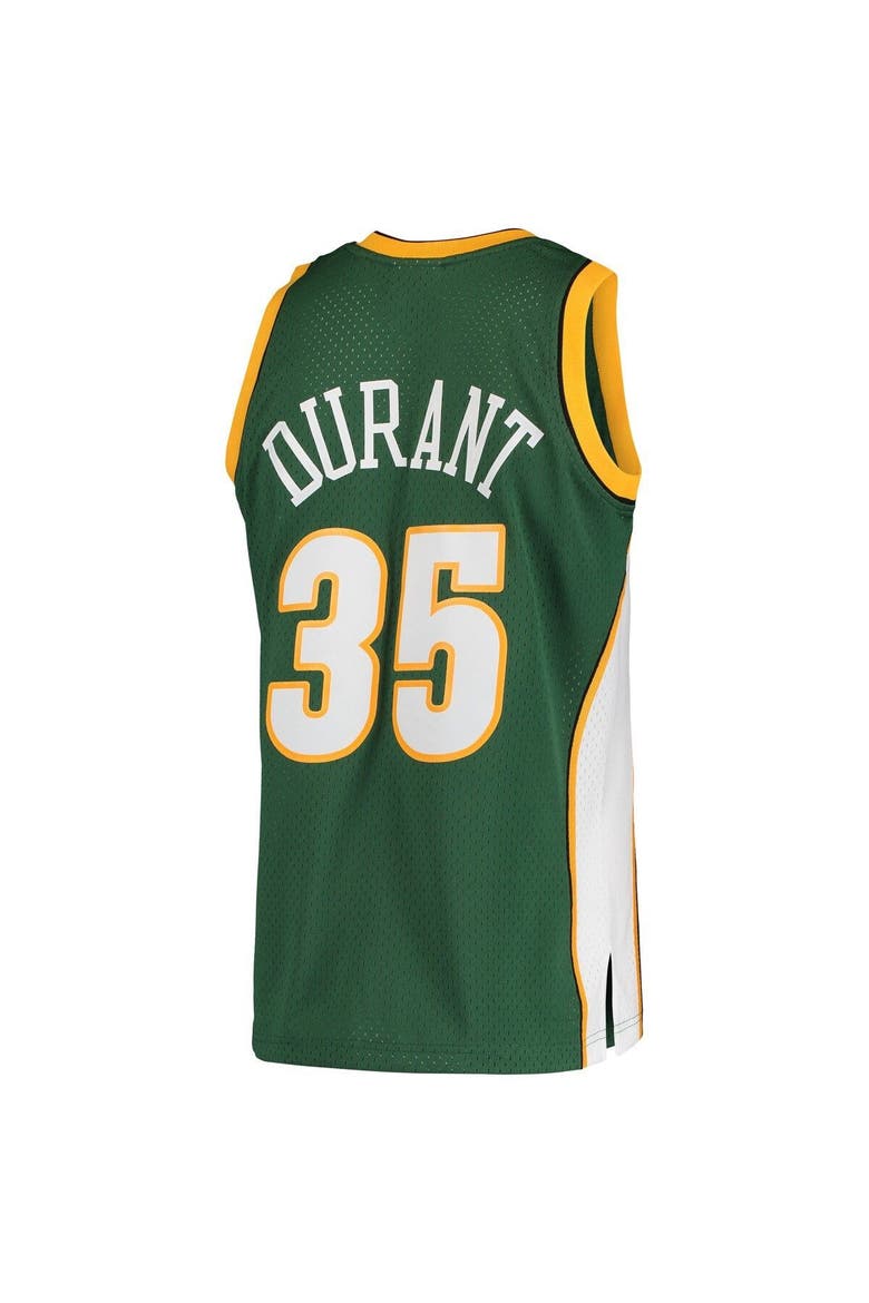 Men's Mitchell & Ness Kevin Durant Green Seattle SuperSonics Hardwood Classics Swingman Jersey, Alternate, color, Green