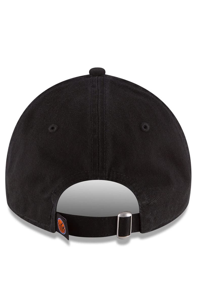 New Era Men's New Era Black New York Knicks Team 2.0 9TWENTY Adjustable Hat, Alternate, color, Black
