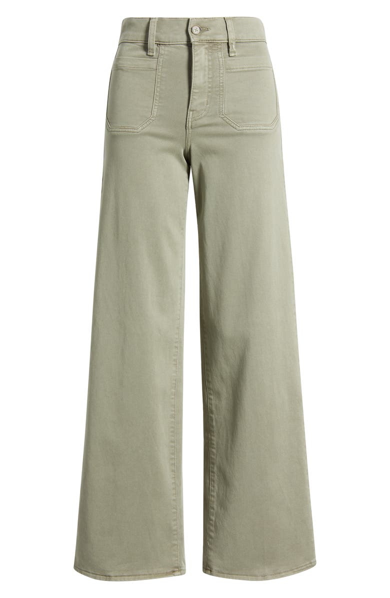 FRAME Le Slim Palazzo Patch Pocket High Waist Wide Leg Jeans, Alternate, color, 