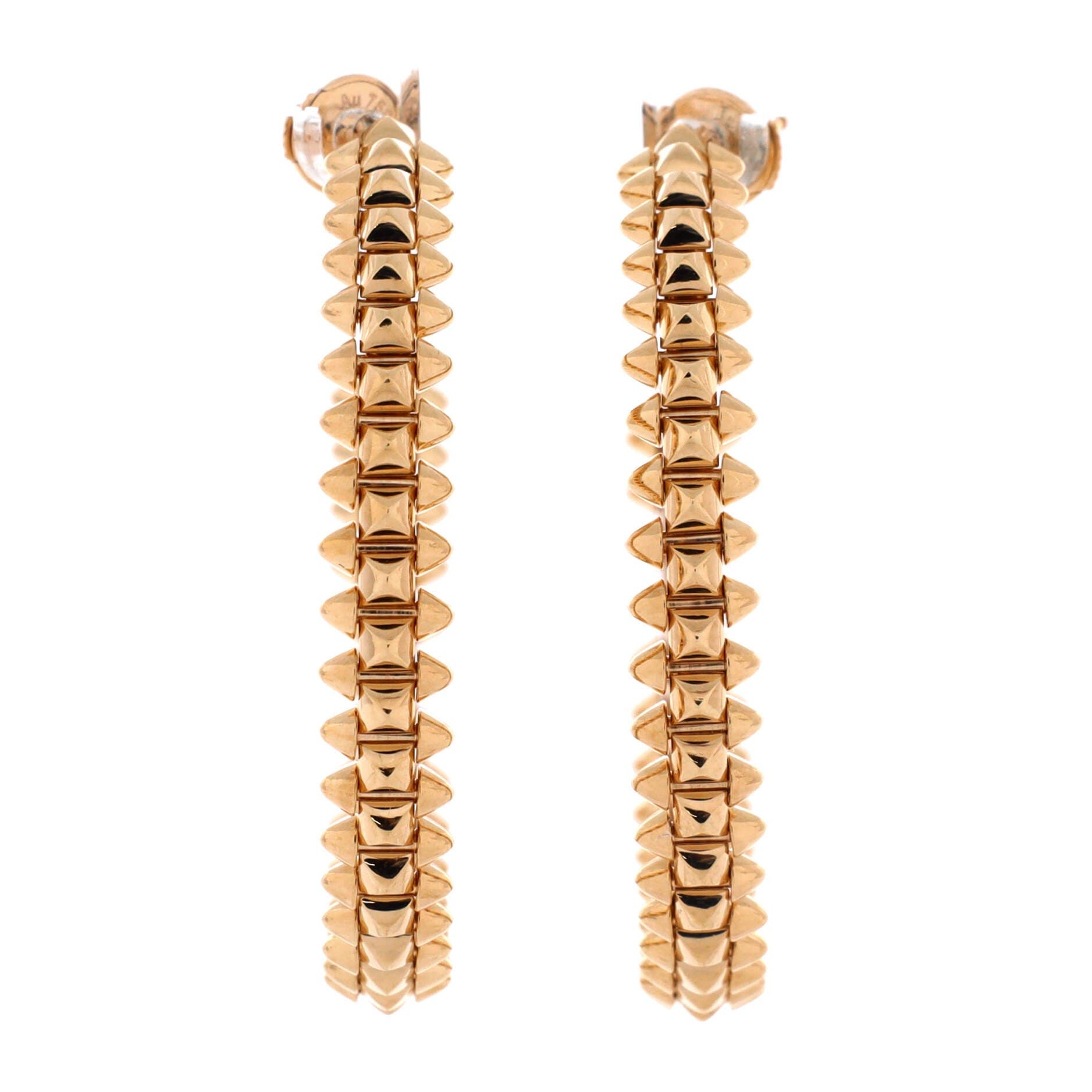 Clash de Cartier Earrings 18K Rose Gold Large 37.8mm, Main, color, Metallic Gold
