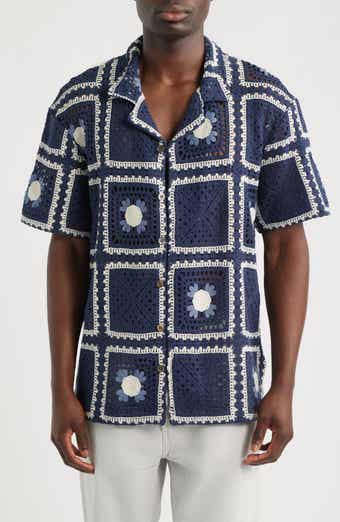 Tejer Crochet Camp Shirt