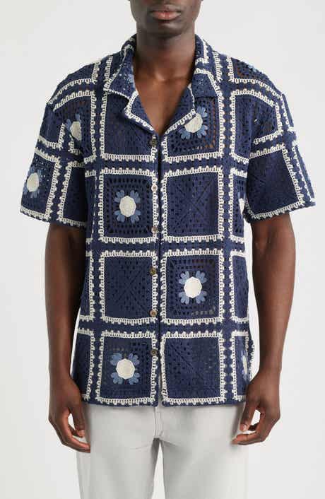 Tejer Crochet Camp Shirt