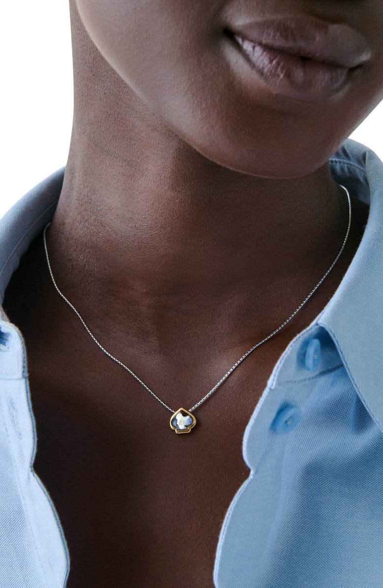 Kate Spade New York spade pendant necklace, Alternate, color, Silver/ Gold