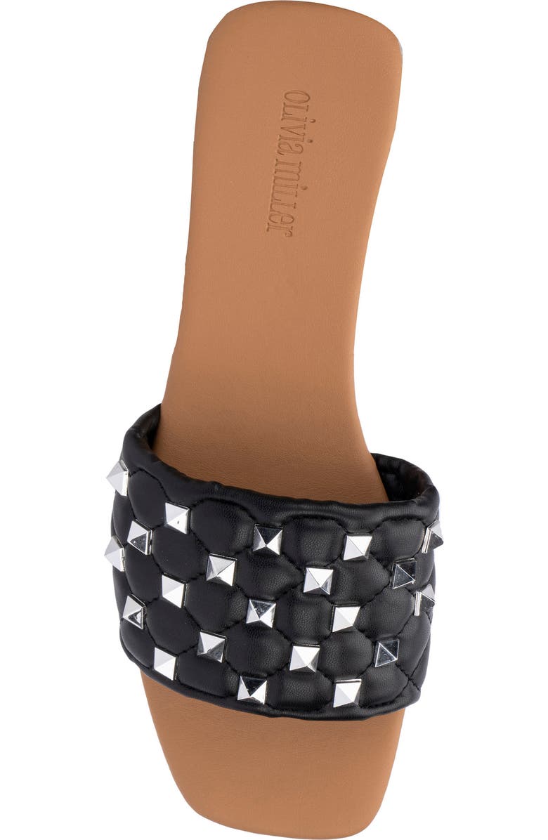 OLIVIA MILLER Shelly Quilt Stud Sandal, Alternate, color,