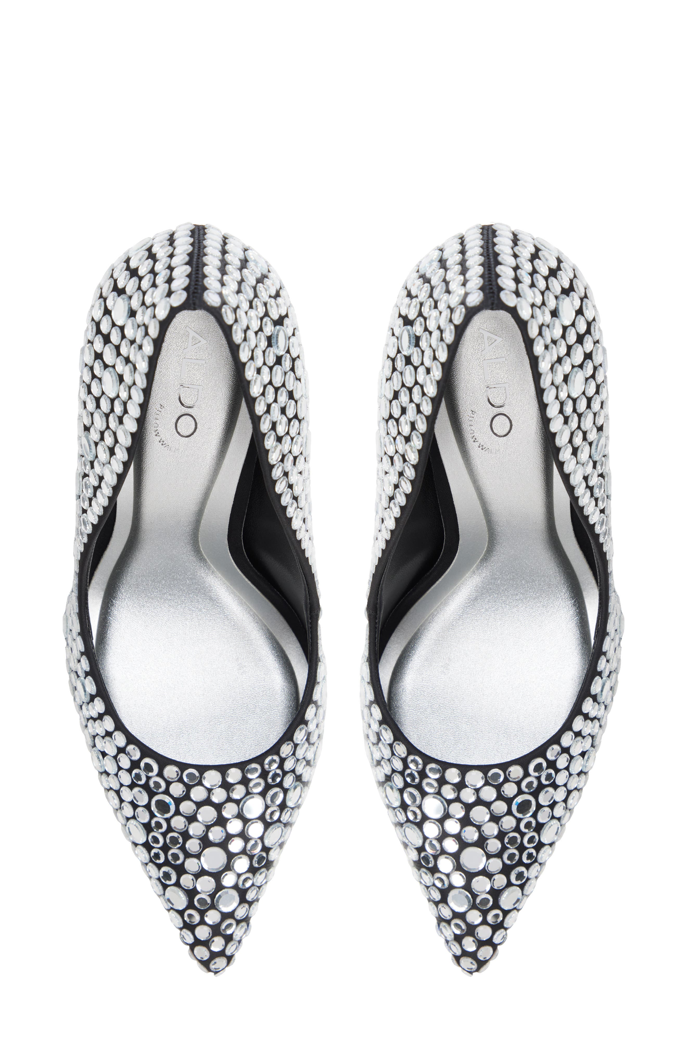 Stessy 2.0 Crystal Pointed Toe Pump, Alternate, color, BLACK OVERFLOW