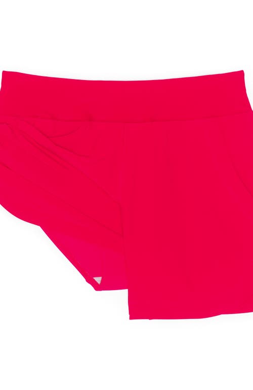 LANDS' END LANDS' END 5" QUICK DRY ELASTIC WAIST BOARD SHORTS SWIM COVER-UP SHORTS WITH PANTY
