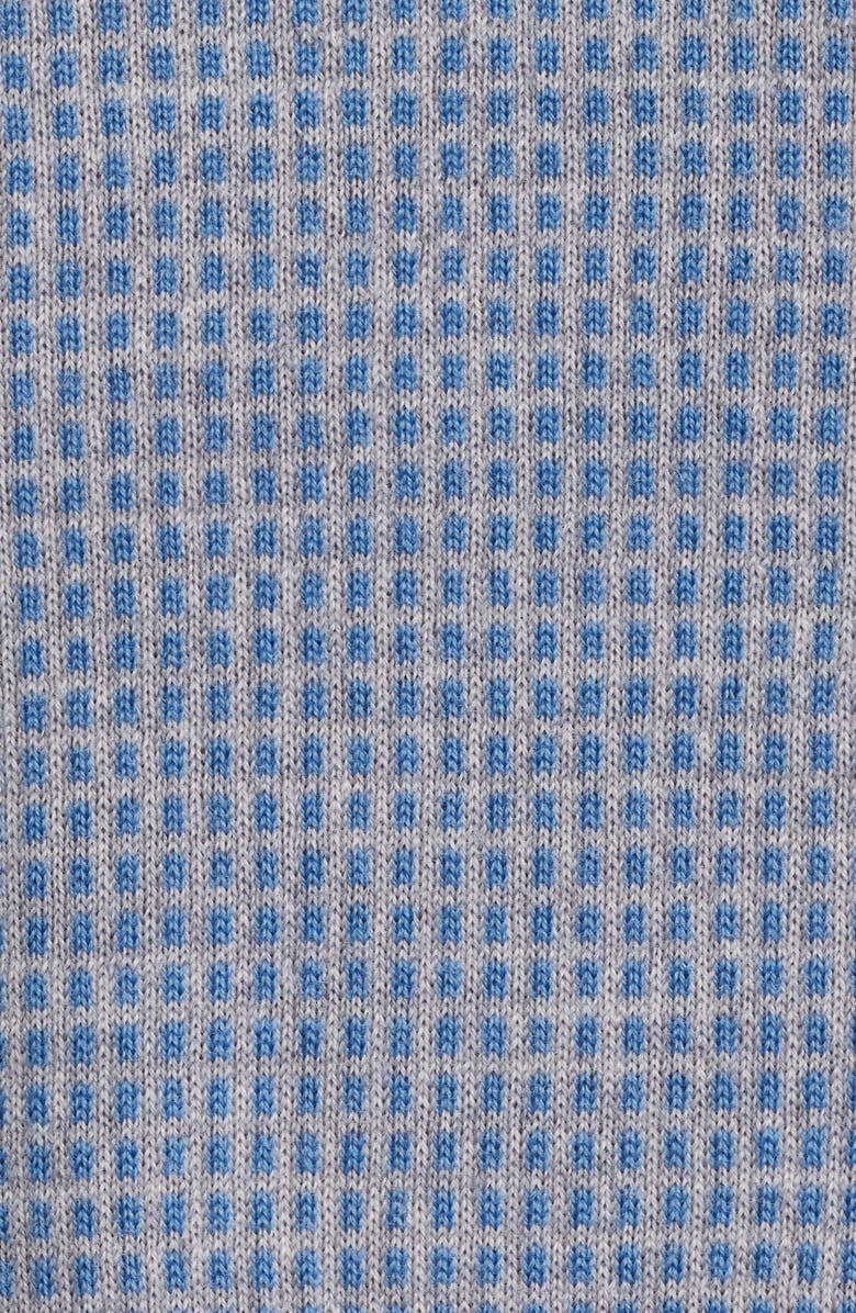 Emporio Armani Geo Pattern Wool Sweater, Alternate, color, Solid Dark Blue