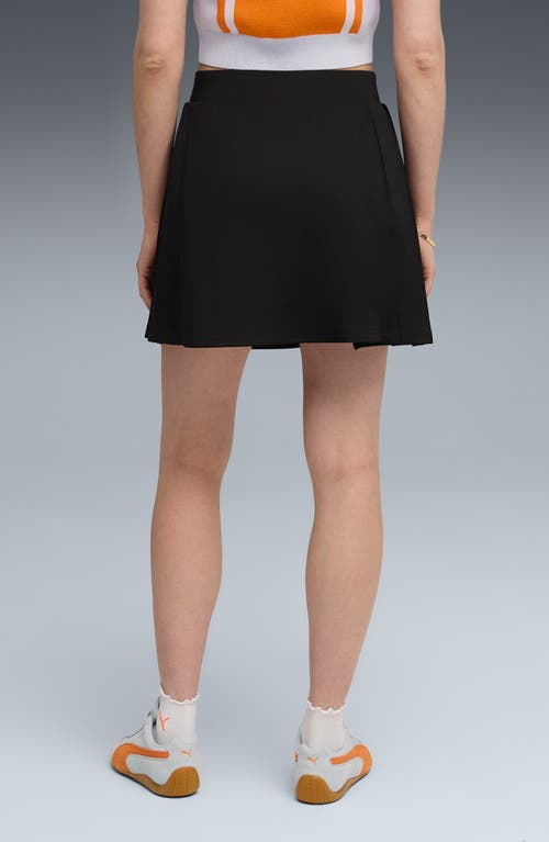 Puma Pleated Miniskirt In Black