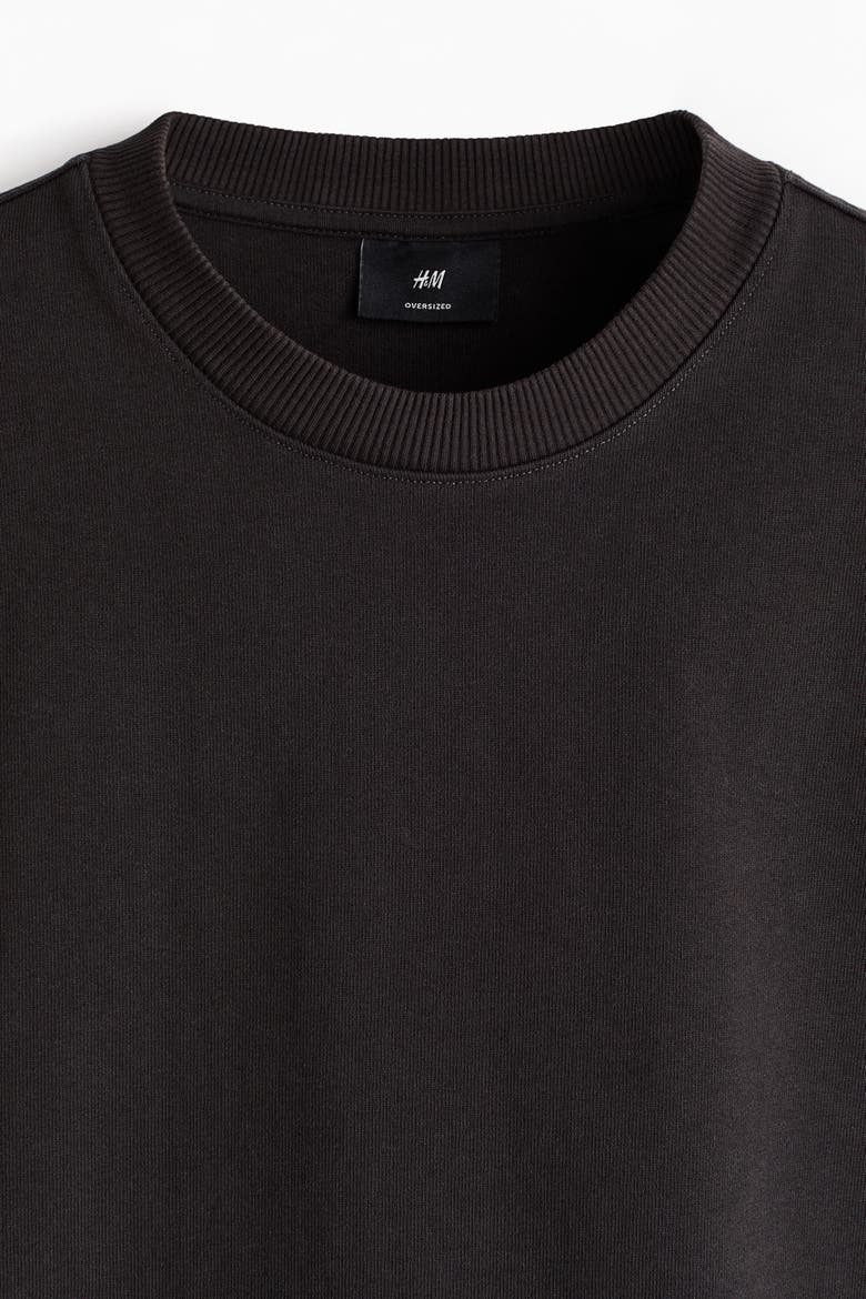 Oversized Fit Boxy-style T-shirt, Alternate, color, Black