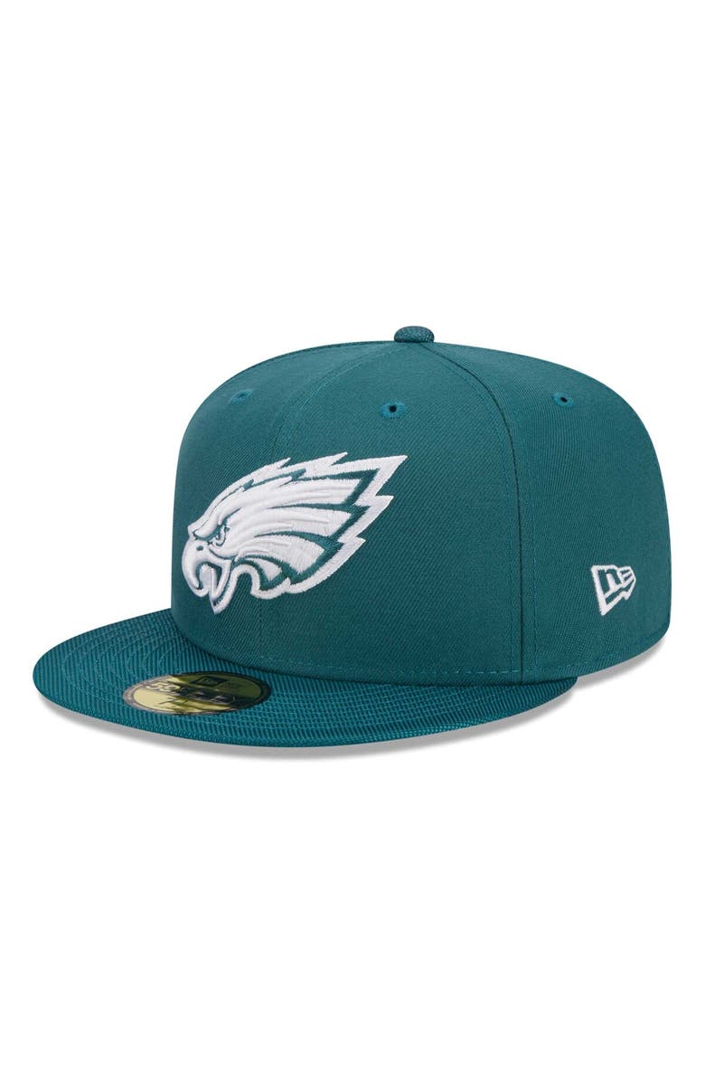 New Era Men's New Era Midnight Green Philadelphia Eagles Active Ballistic 59FIFTY Fitted Hat, Alternate, color, 
