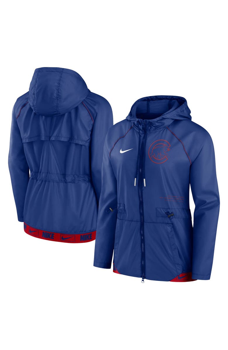 Nike Women's Nike Royal/Red Chicago Cubs Statement Raglan Full-Zip Hoodie Jacket, Main, color, Royal