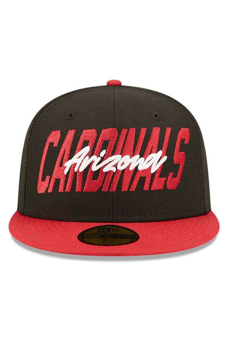 New Era Men's New Era Black/Cardinal Arizona Cardinals 2022 NFL Draft On Stage 59FIFTY Fitted Hat, Alternate, color, Black