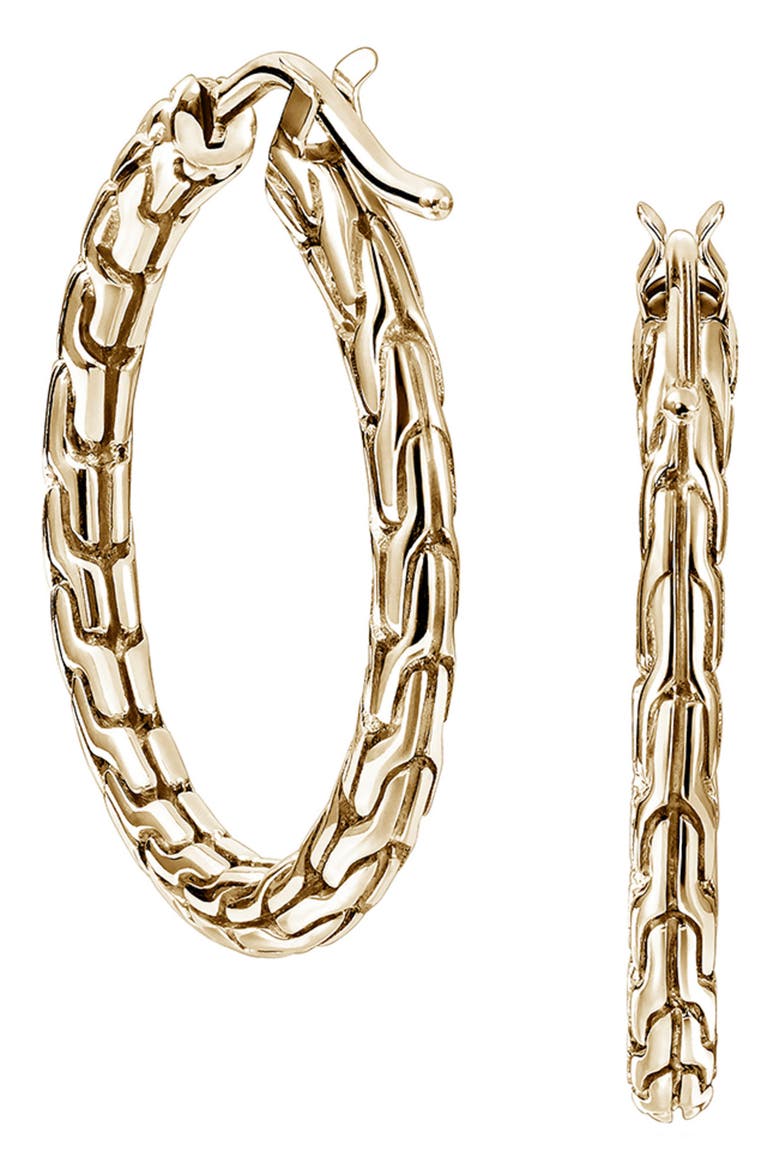 JH Essential Hoop Earrings, Alternate, color, GOLD
