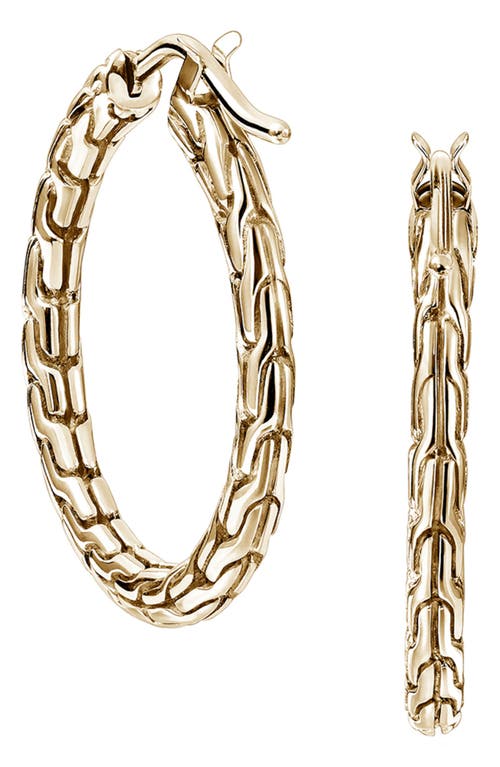 John Hardy Jh Essential Hoop Earrings In Gold