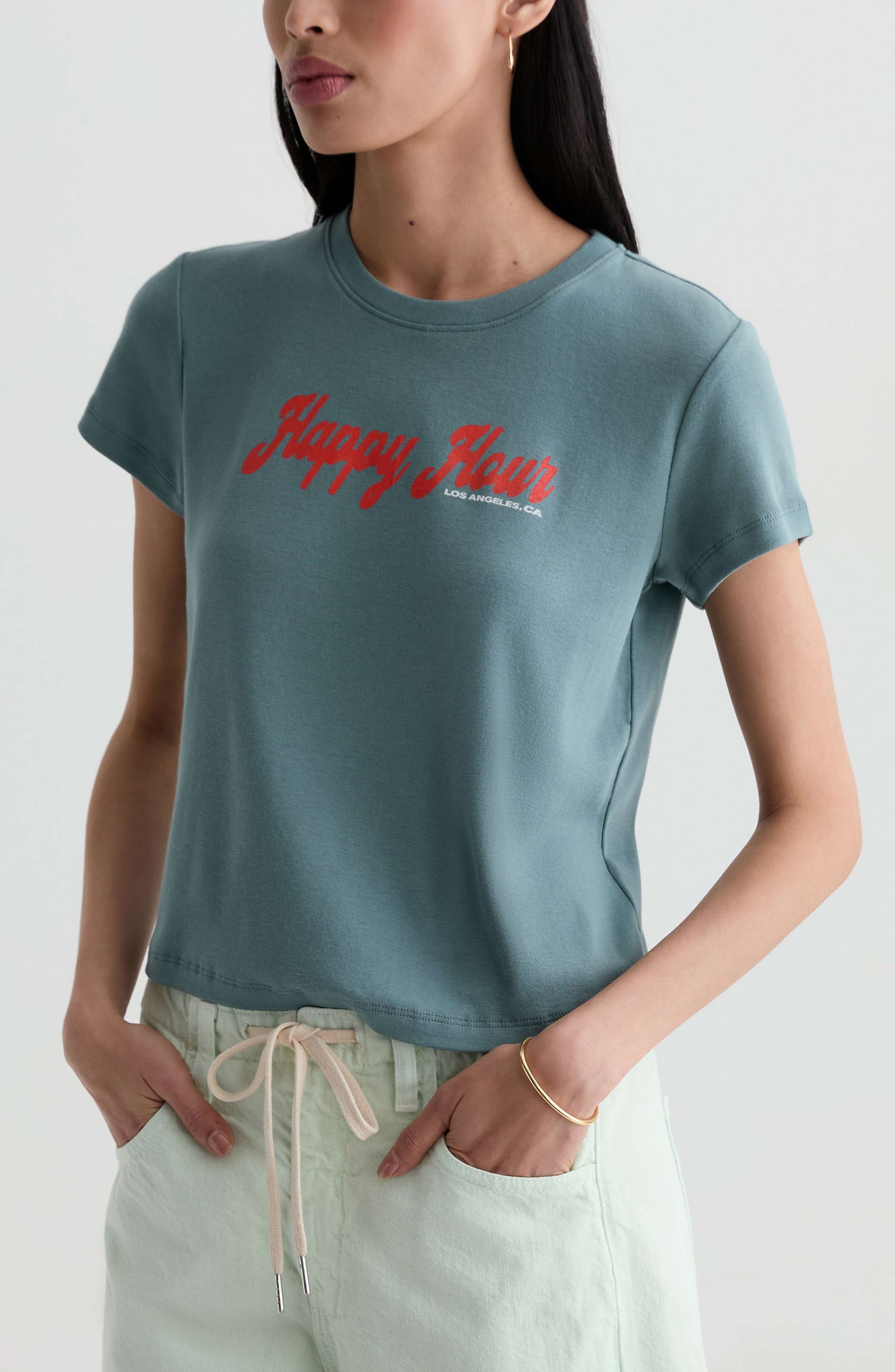 Женские AG Sadie Crop T-Shirt — фото 8