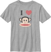 Paul Frank Boy's Paul Frank Distressed I Heart Julius Graphic T-Shirt