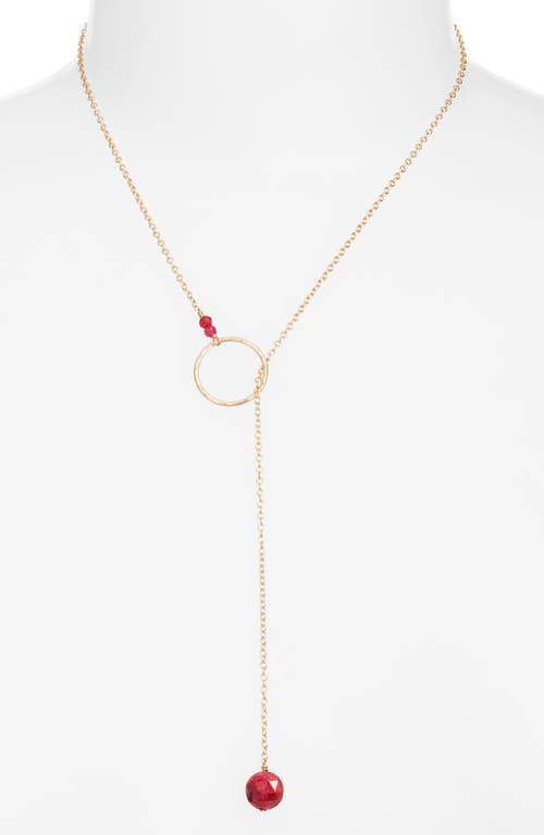 Nashelle Gwyneth Semiprecious Toggle Necklace In Brown