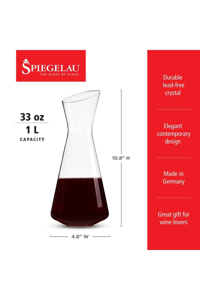 Style 1L Wine Decanter, Alternate, color, Clear