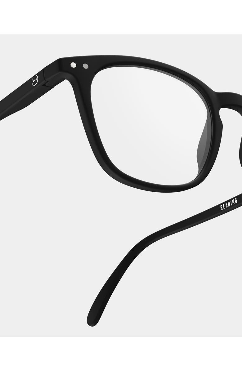 IZIPIZI #E 49mm Trapeze Reading Glasses, Alternate, color, Black