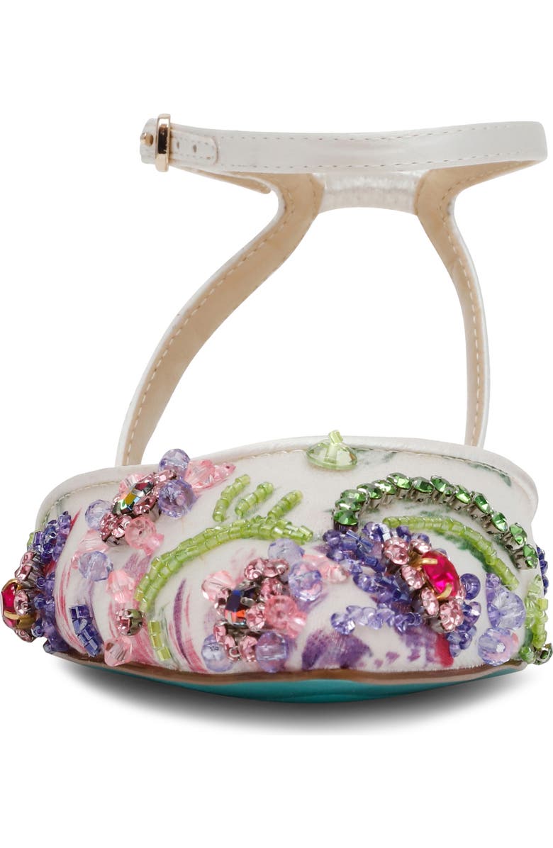 Betsey Johnson Garbo Pointed Toe Ankle Strap Flat, Alternate, color,