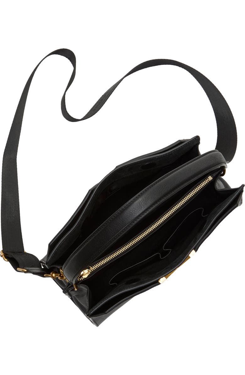 Vince Camuto Tasha Leather Top Handle Bag, Alternate, color, Black