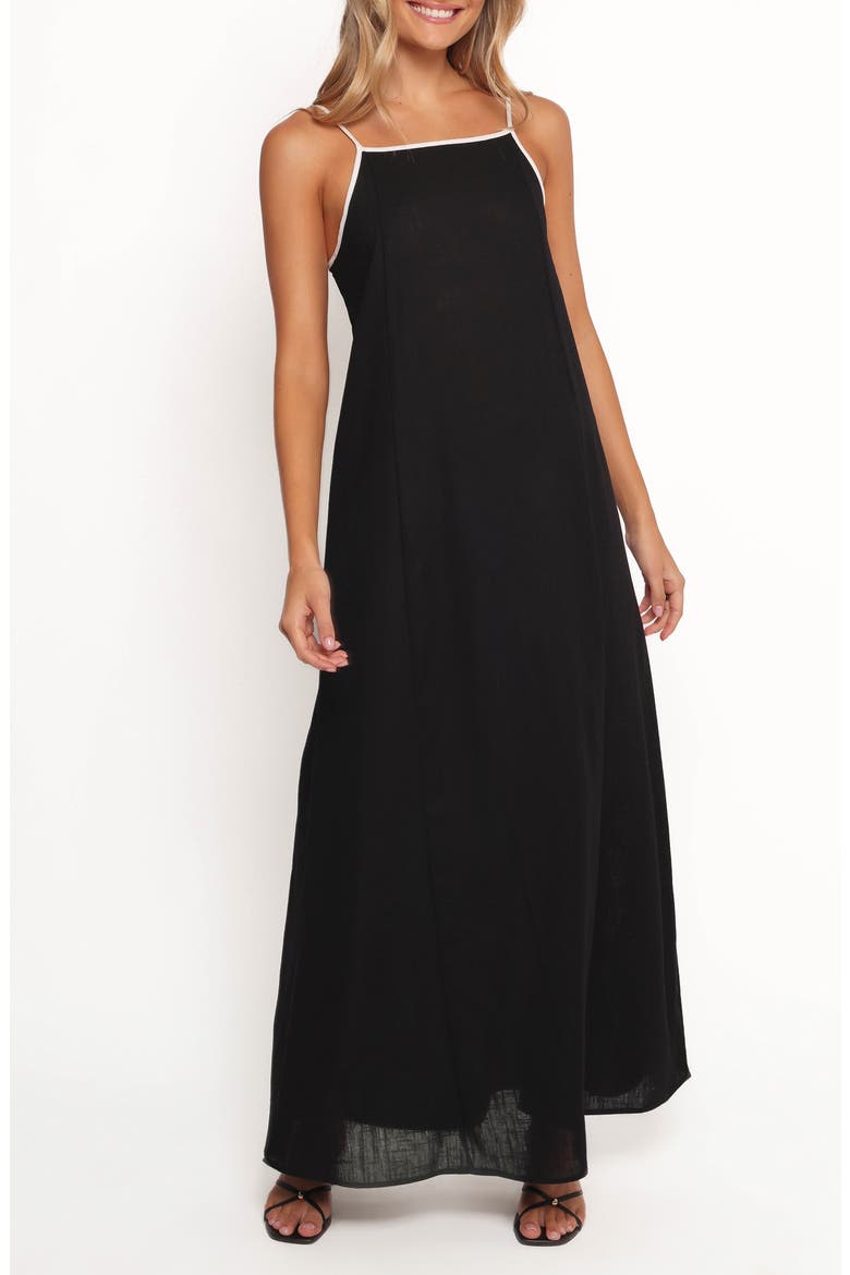Ciel Maxi Dress, Main, color, BLACK