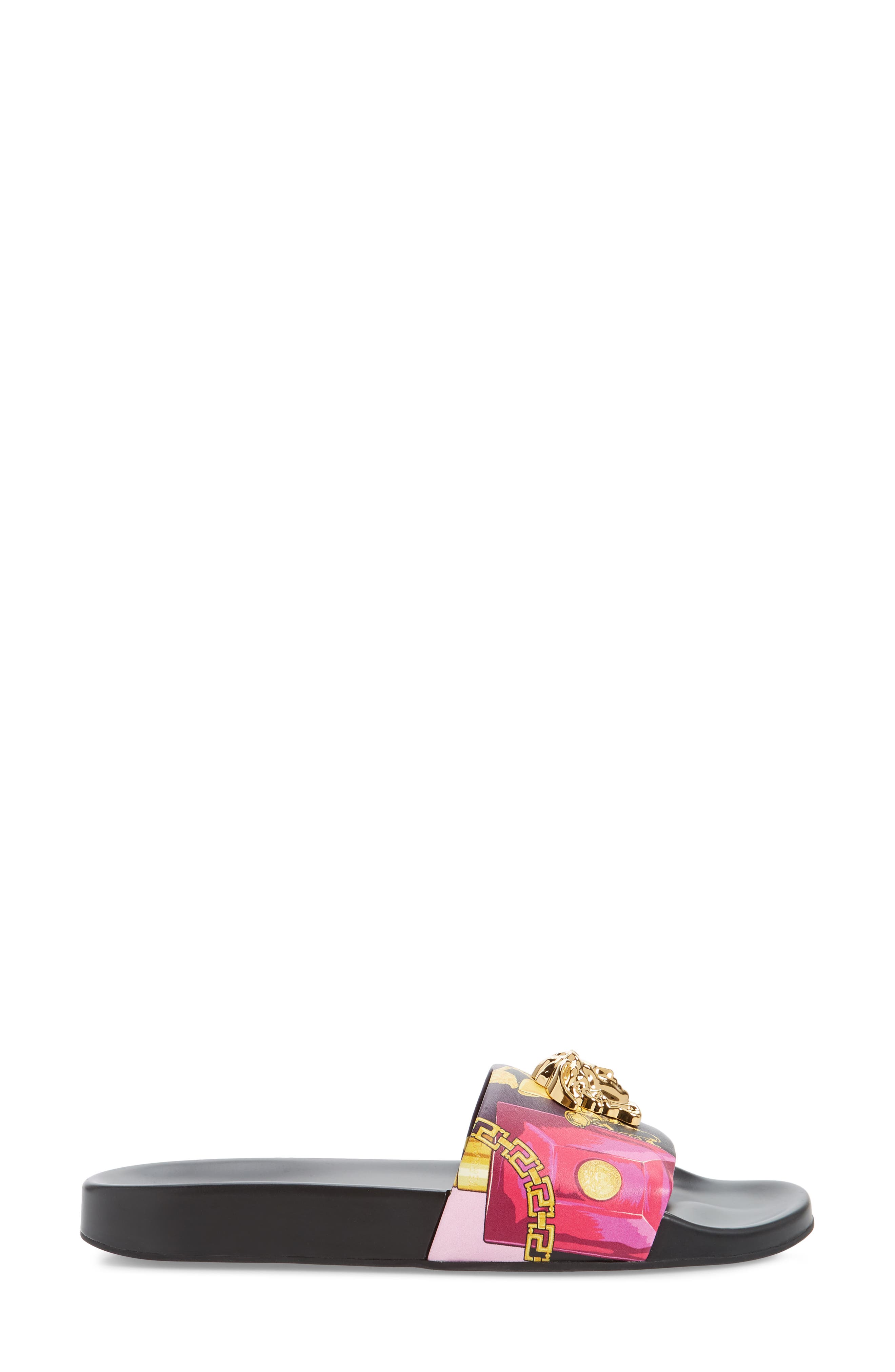 Versace Medusa Pool Slide Sandal, Alternate, color, 