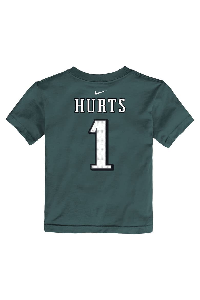 Toddler Nike Jalen Hurts Midnight Green Philadelphia Eagles Player Name & Number T-Shirt, Alternate, color, Green