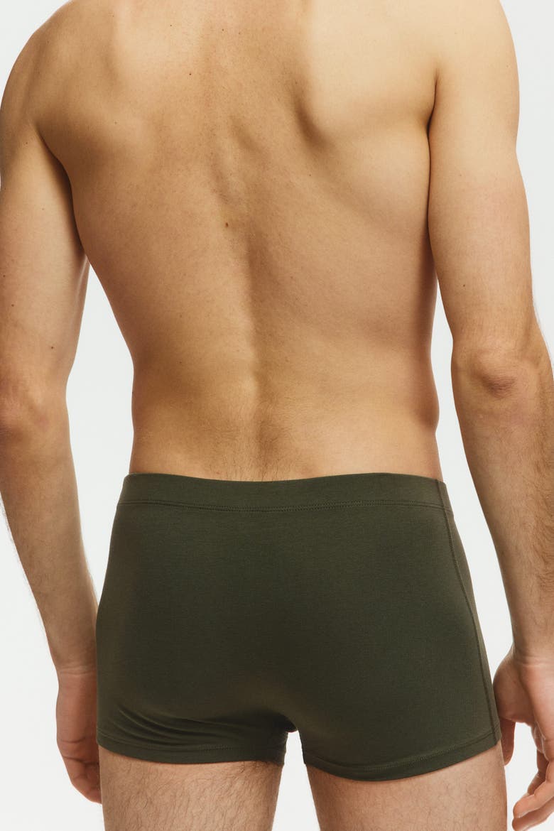 10-pack Short Cotton Trunks, Alternate, color, Navy blue/gray/khaki green
