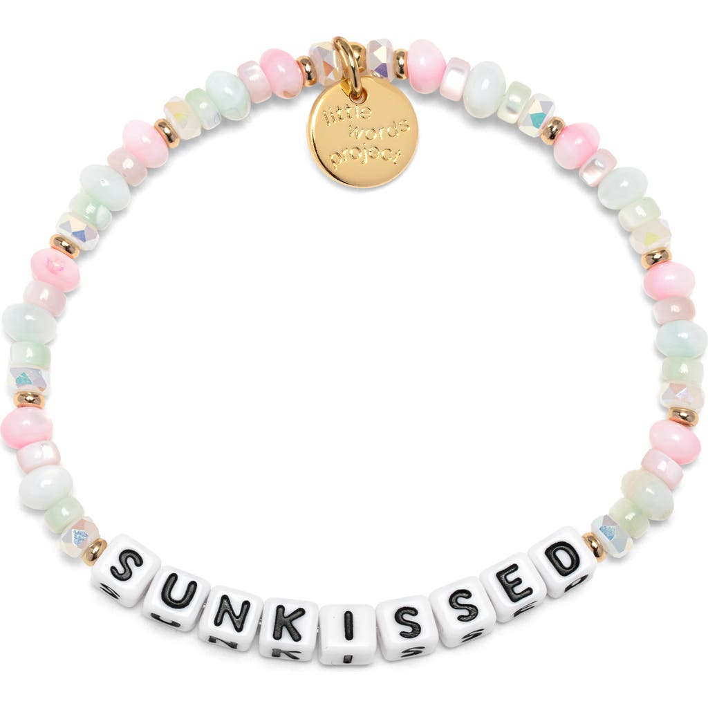 Little Words Project Sunkissed Beaded Stretch Bracelet In Brown