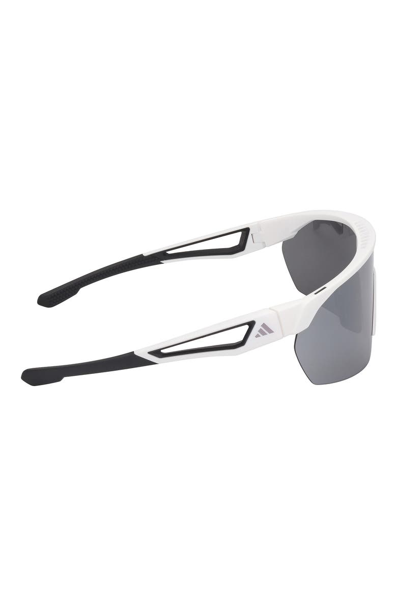00mm Shield Sunglasses, Alternate, color, WHITE / SMOKE MIRROR